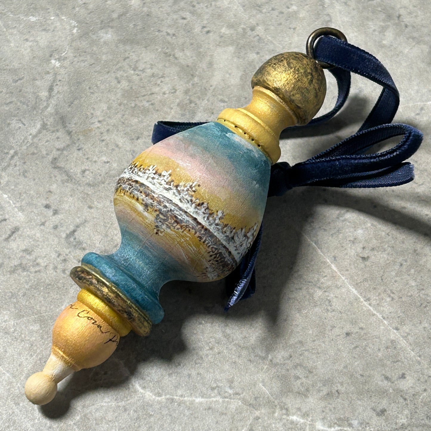 Northern Sunset Wood Turned Ornament