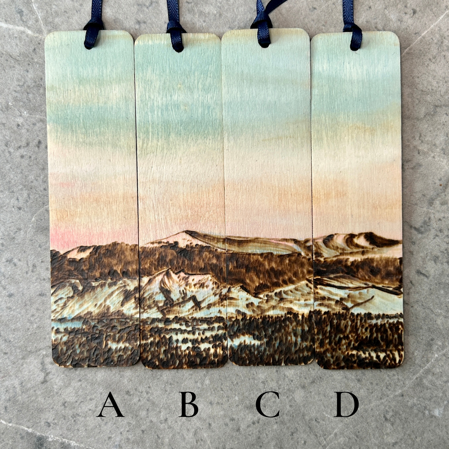 Blush Peaks Continuous Bookmarks