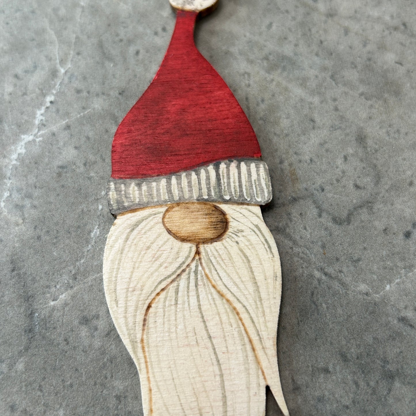 Gnome Santa Ornament