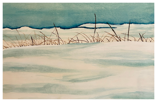 Greeting Card - "Snow Covered Shores"