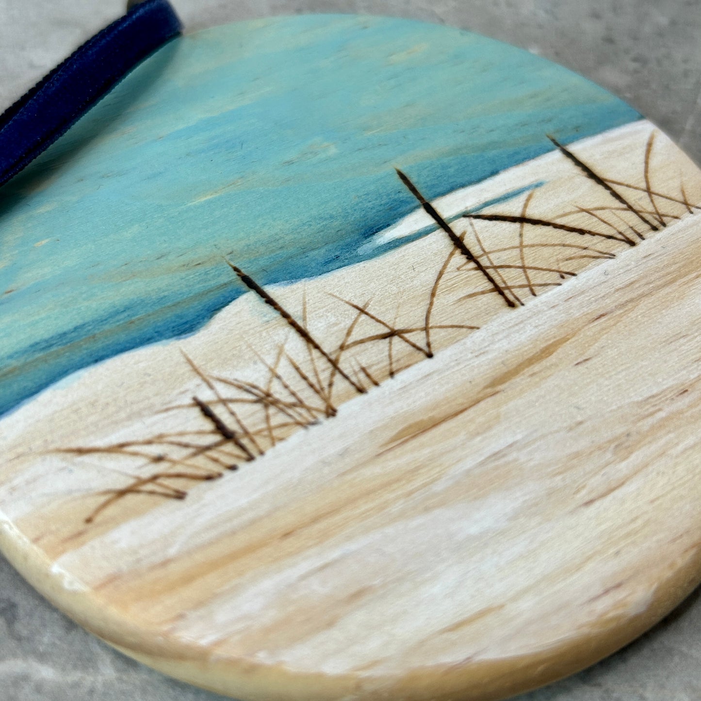 Snow Covered Shores Flat Ornament