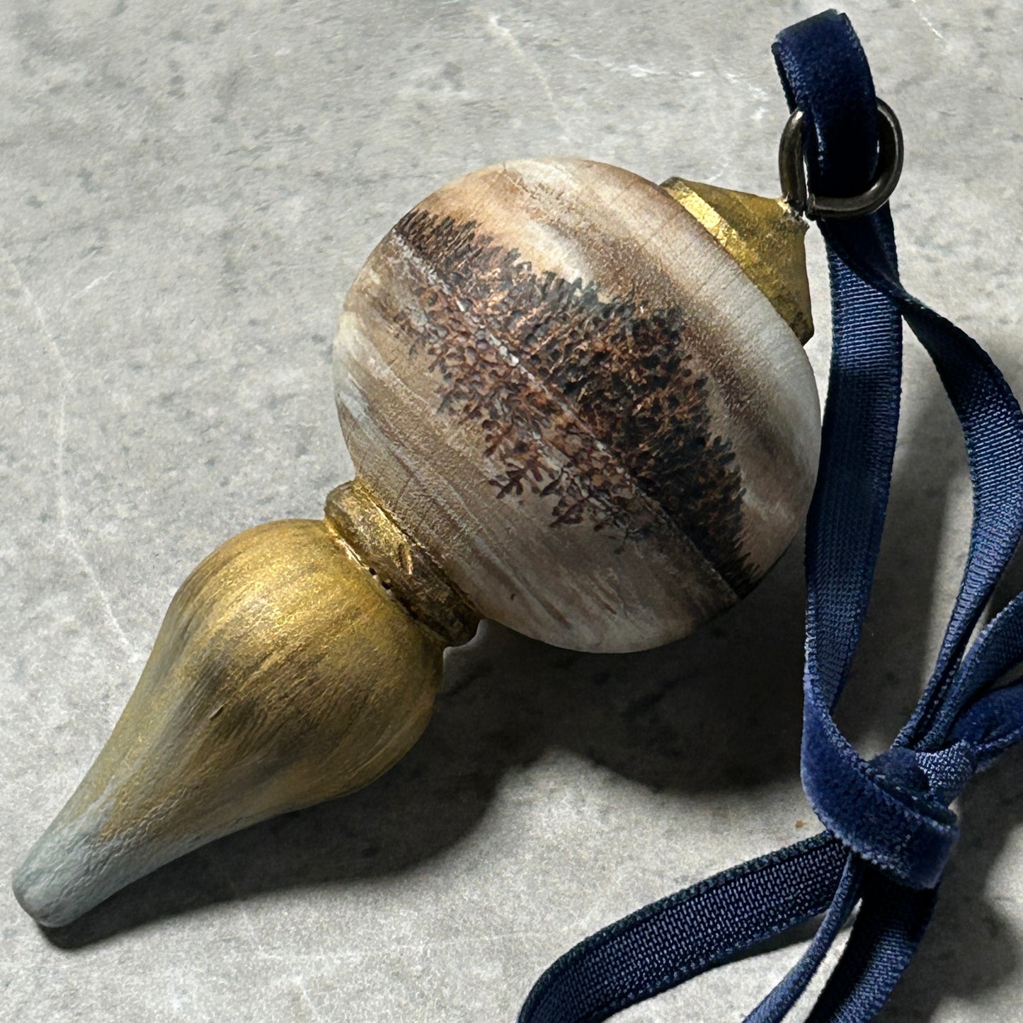 Reflection Wood Turned Ornament