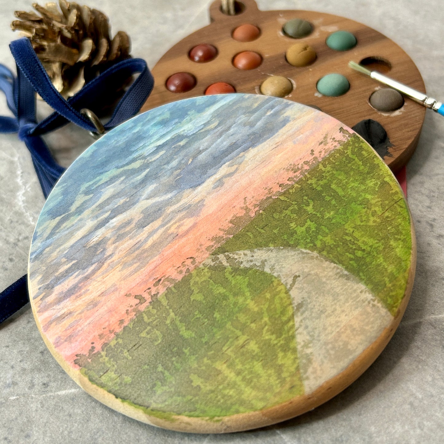 Autumn Meadow Flat Ornament
