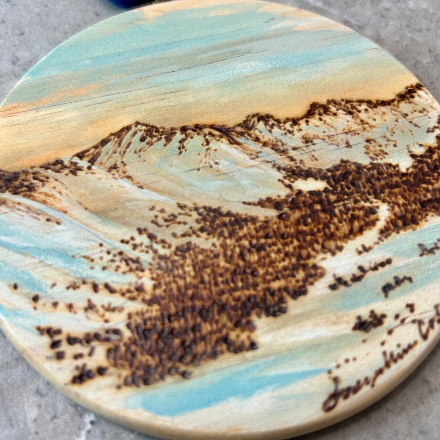 Keystone Peaks Flat Ornament