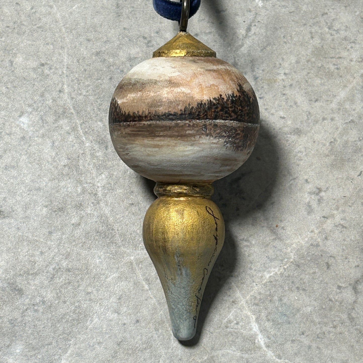 Reflection Wood Turned Ornament