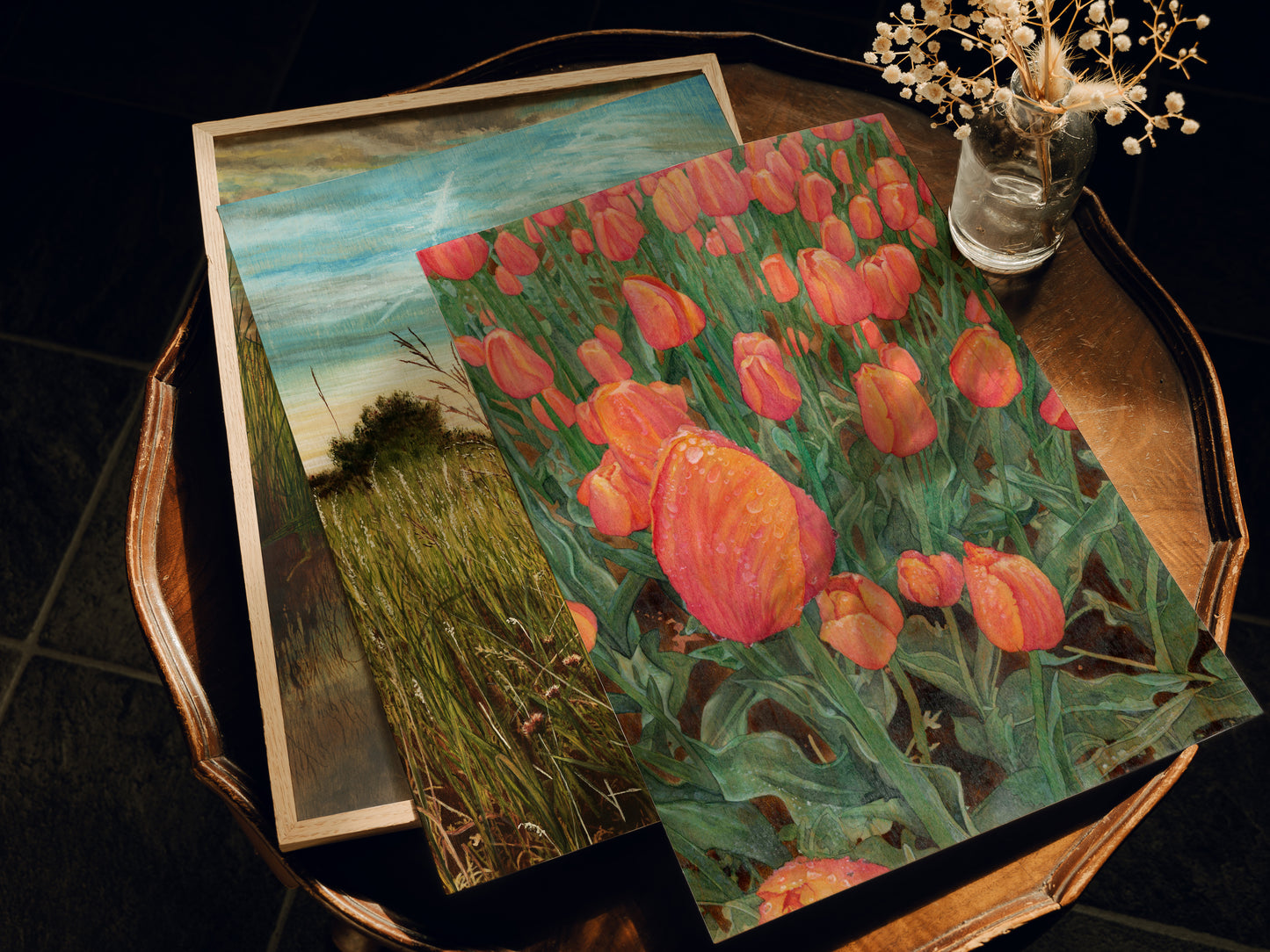 Print - "Dew Drop" Tulip Fine Art Print -Open Edition Print