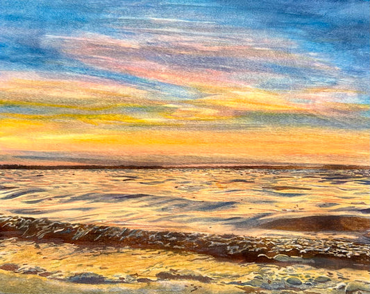 Print - "Golden Hour" Giclee Fine Art Print on Cardstock -Open Edition Print