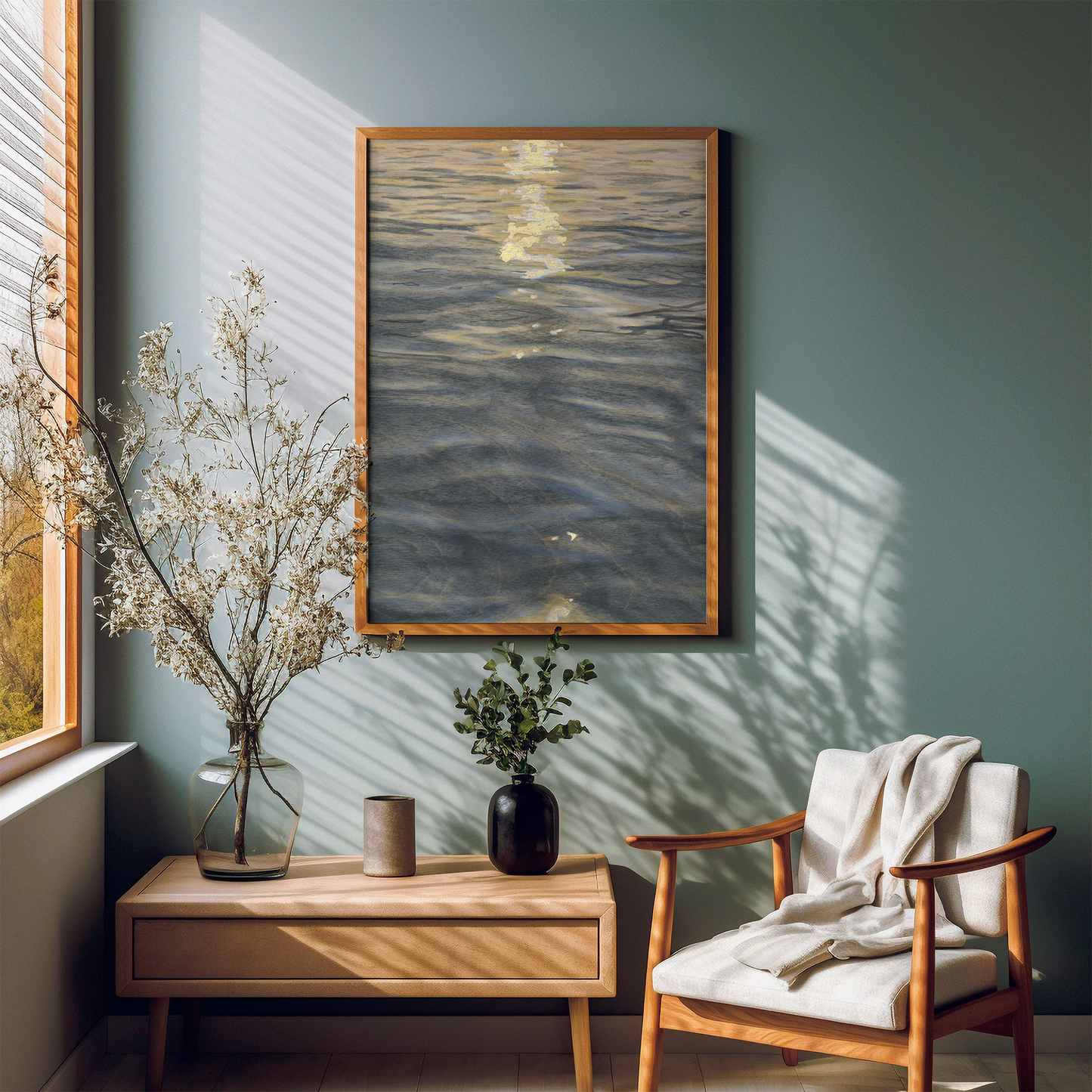 Print - "Glisten" - Embellished with Gold Leaf Accents