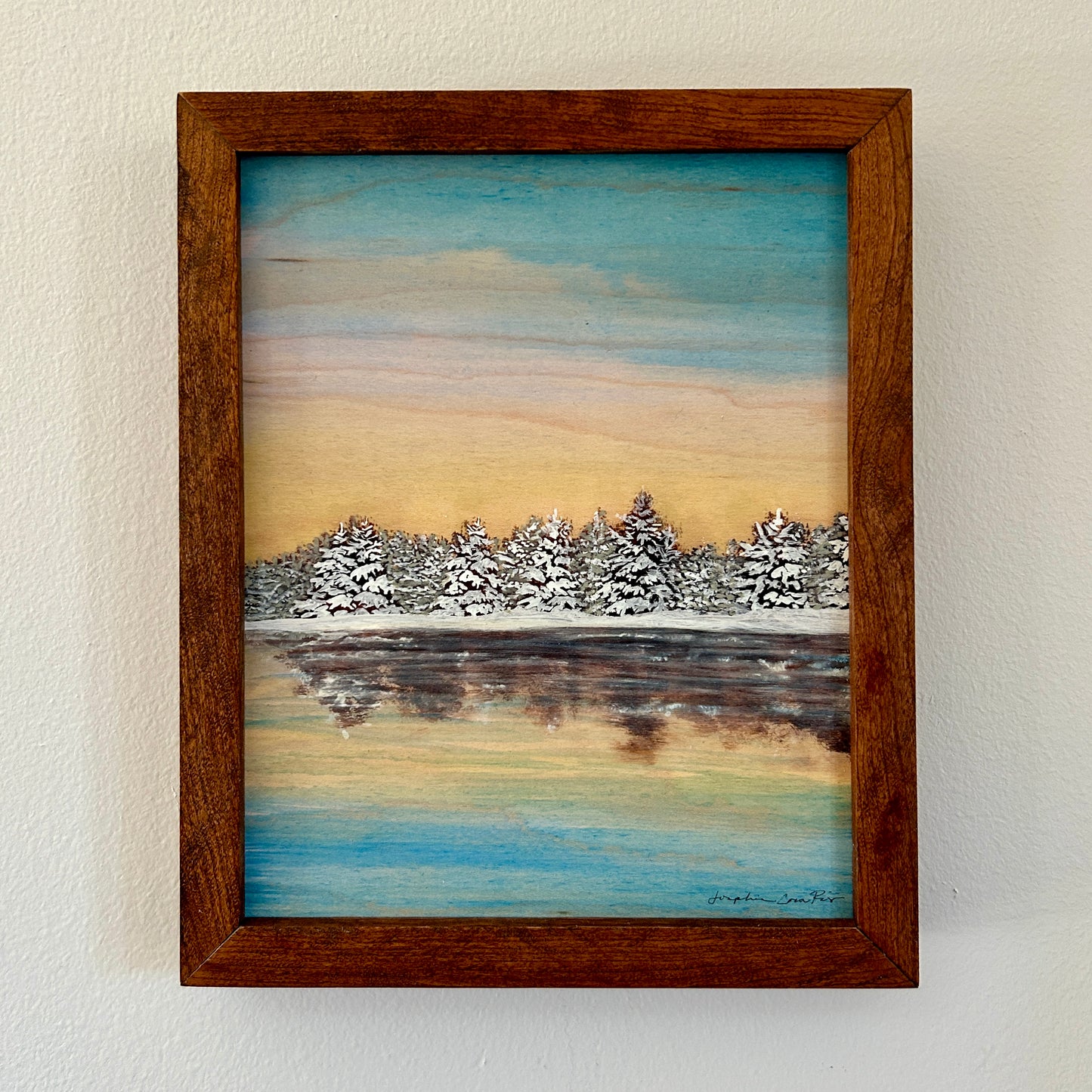 Northern Sunset - 8" x 10"