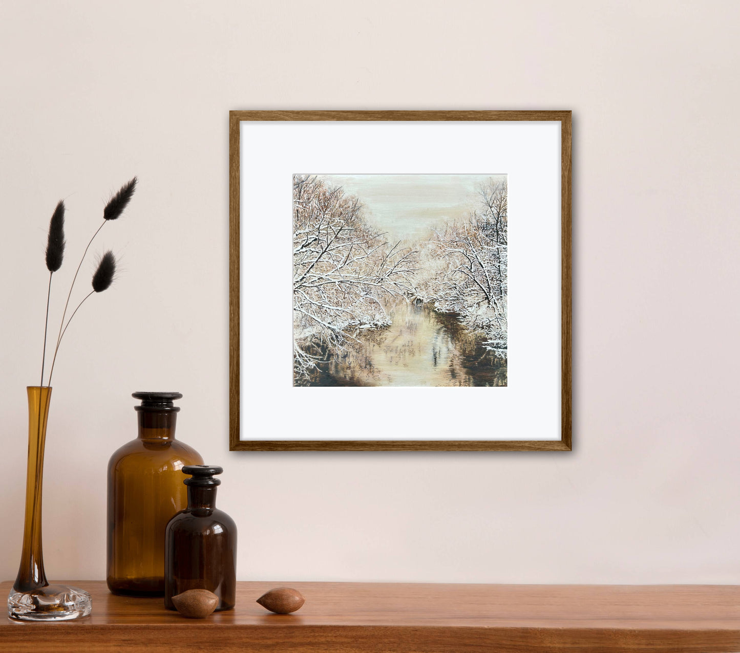 Print - "Straight River" Giclee Fine Art Print on Cardstock -Open Edition Print