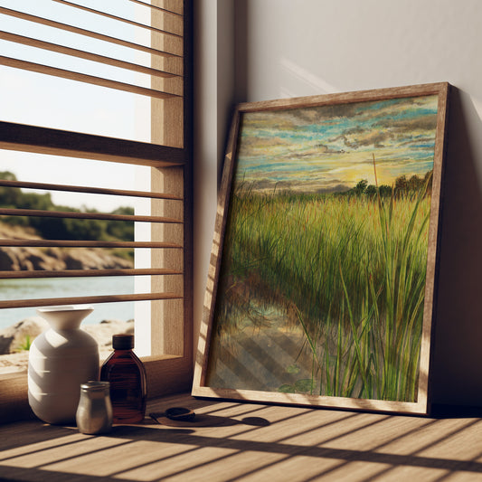 Print - "Reflected Harmony" Giclee Fine Art Print on Cardstock -Open Edition Print