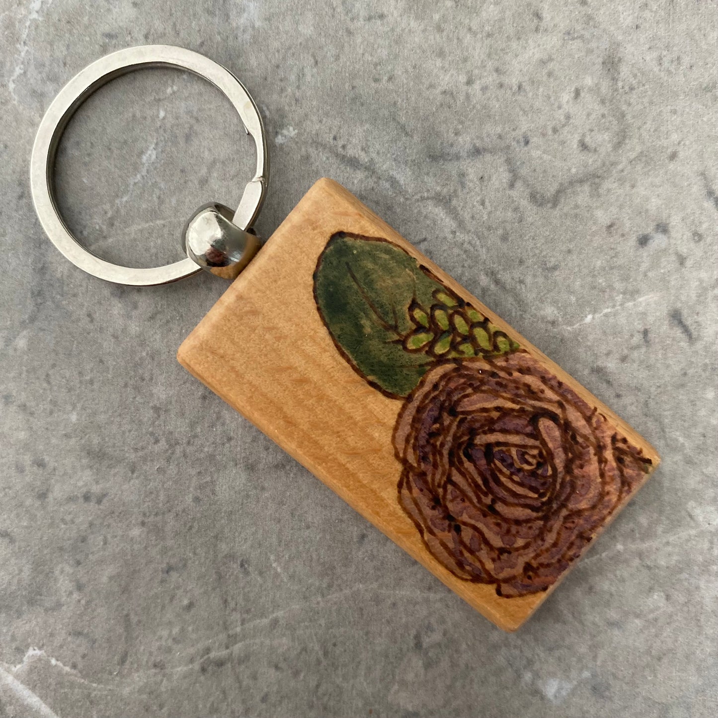 Berry Fall Floral Keychain