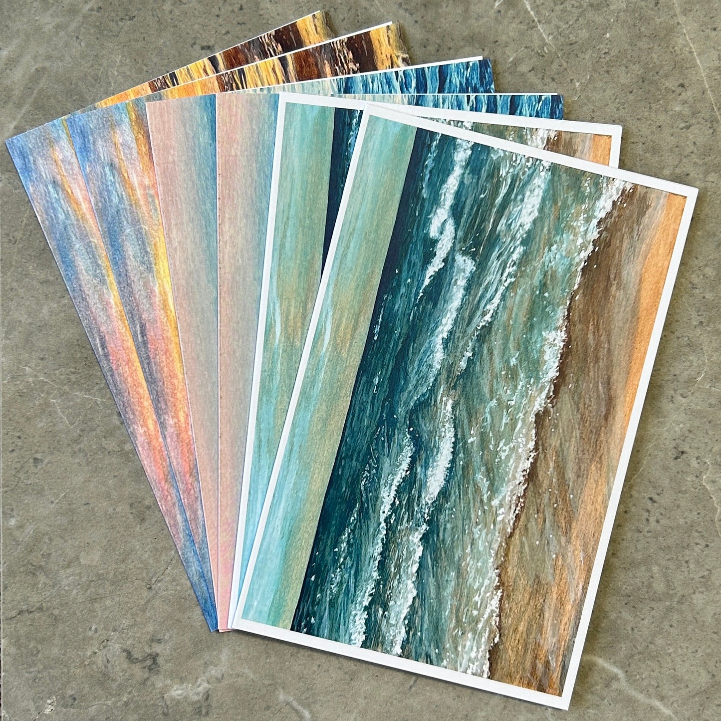 6 Pack Greeting Cards - Tranquil Waves