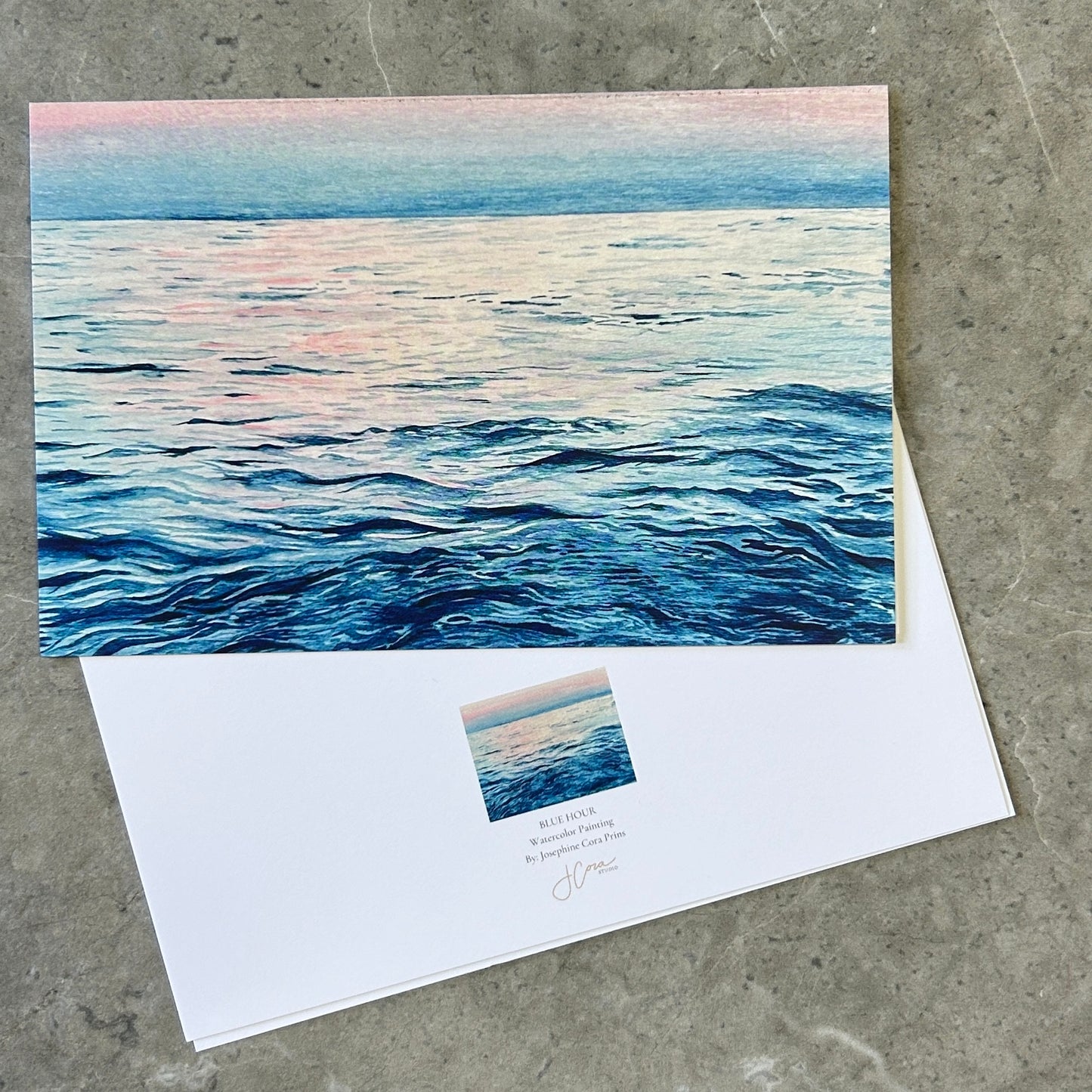 6 Pack Greeting Cards - Tranquil Waves