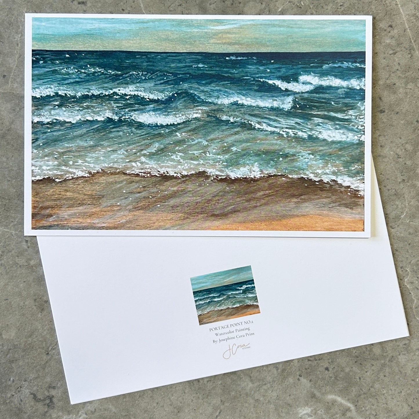 6 Pack Greeting Cards - Tranquil Waves