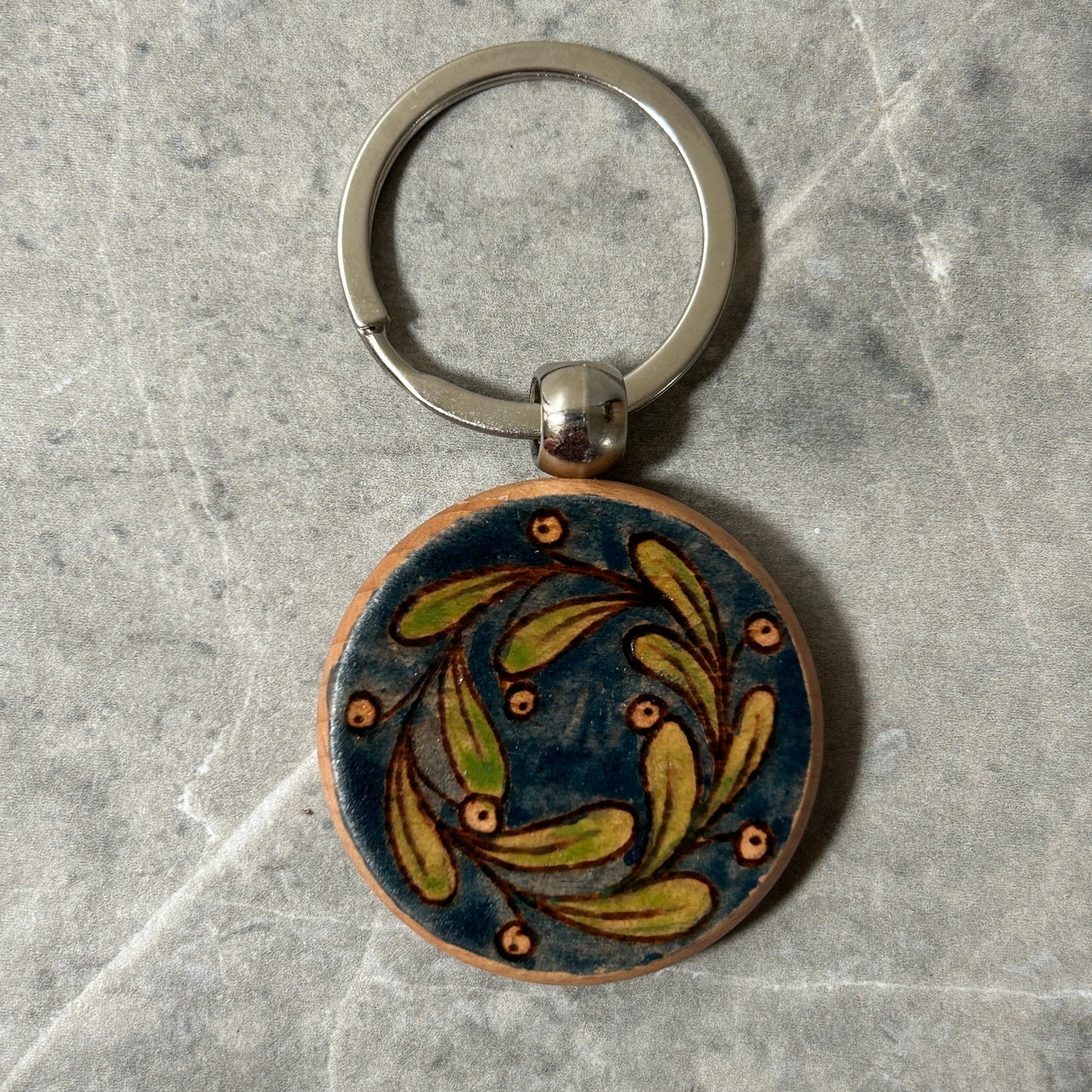 Blue Wreath Keychain