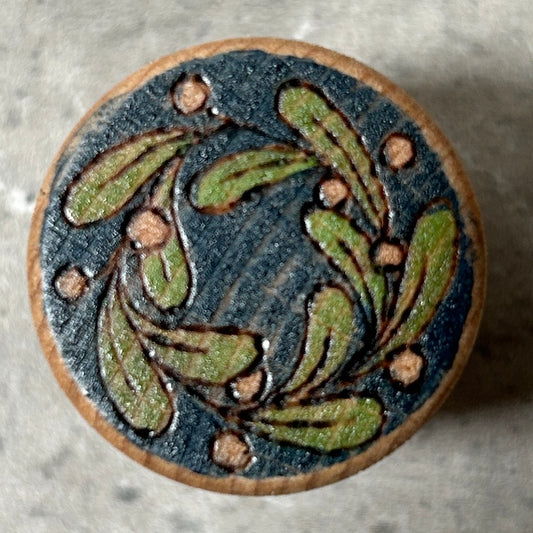 Blue Wreath Wine Bottle Stopper