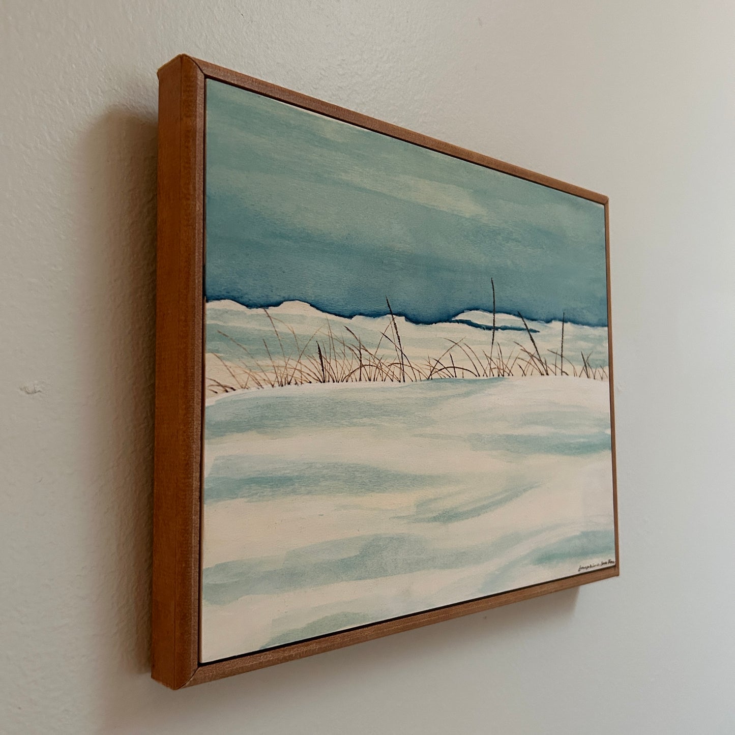 Snow Covered Shores Original Painting