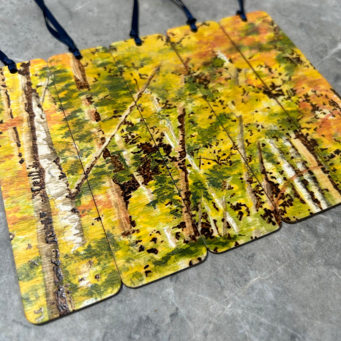 Fall Trees Continuous Bookmarks