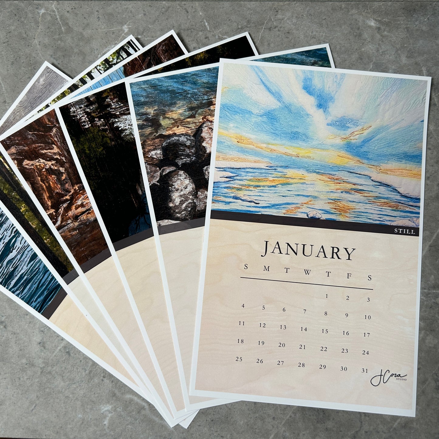 2026 Desktop Easel Calendar