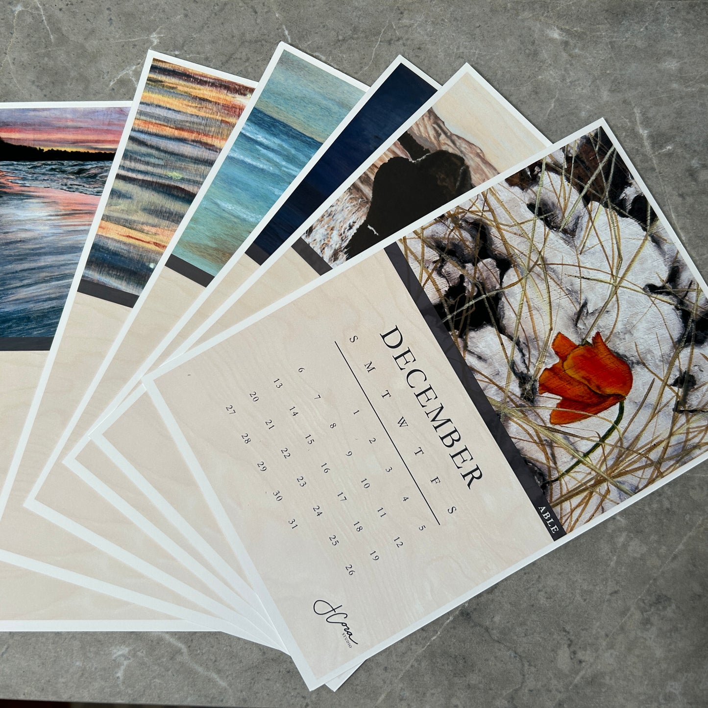 2026 Desktop Easel Calendar