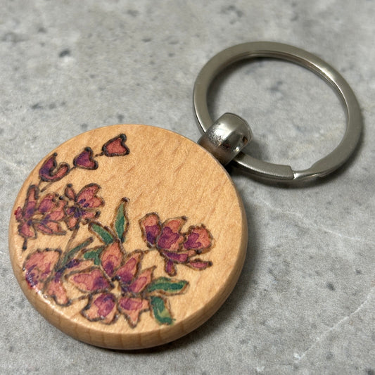 Delphinium Keychain
