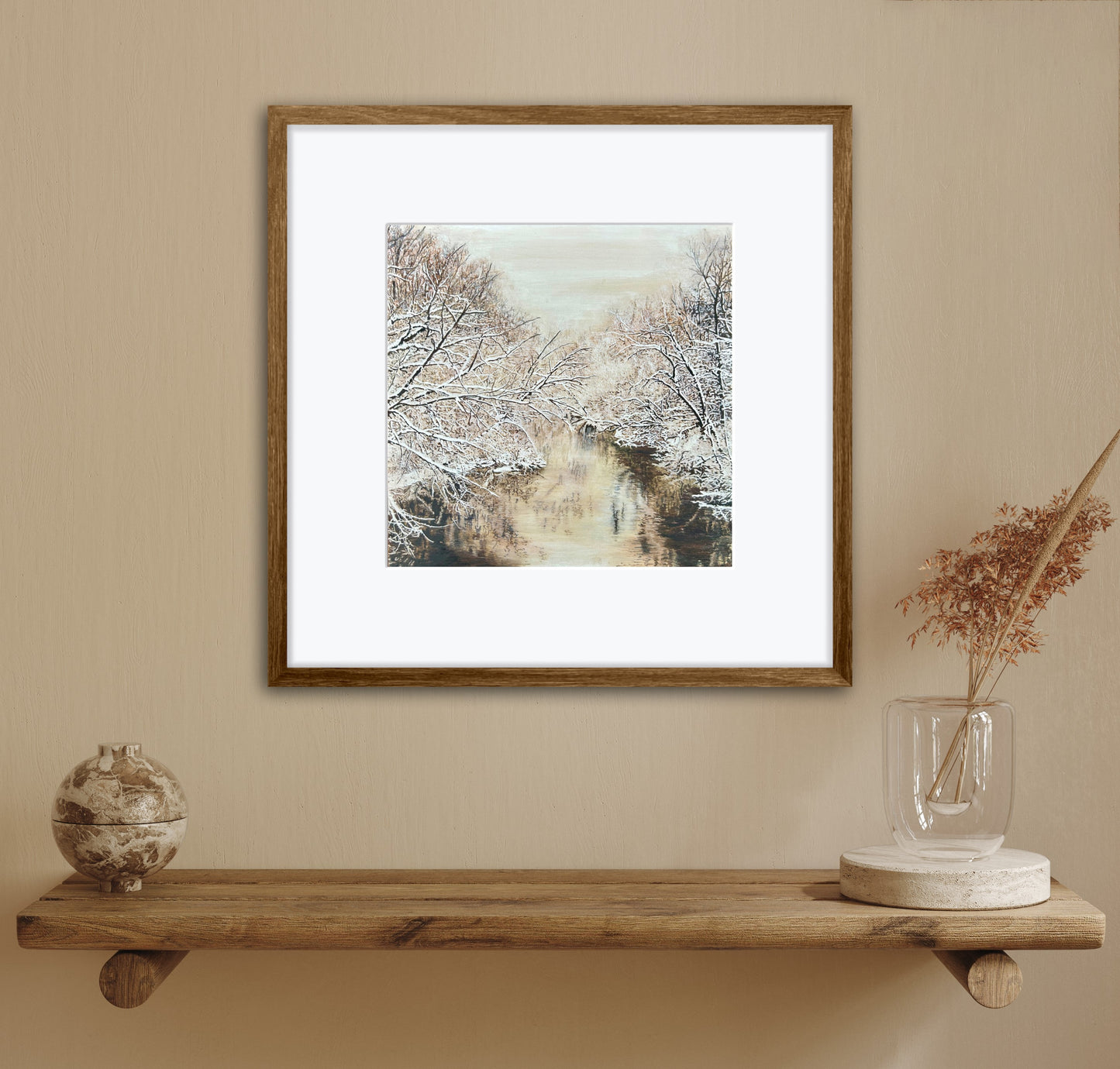 Print - "Straight River" Giclee Fine Art Print on Cardstock -Open Edition Print