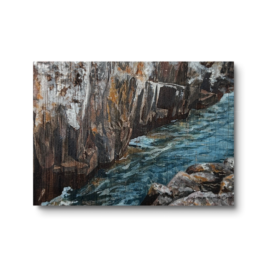 Rock - 16" x 20" Print Mounted to Cradled Panel