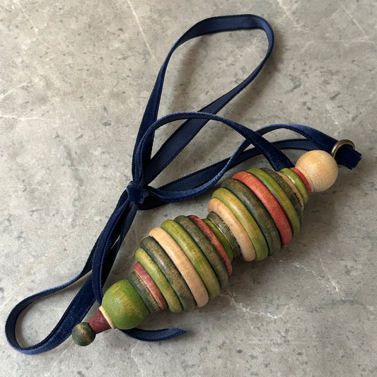 Stacked Wood Turned Ornament