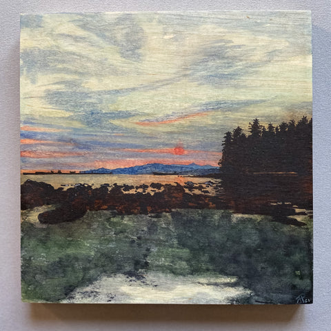 Vancouver Sunset Original Painting