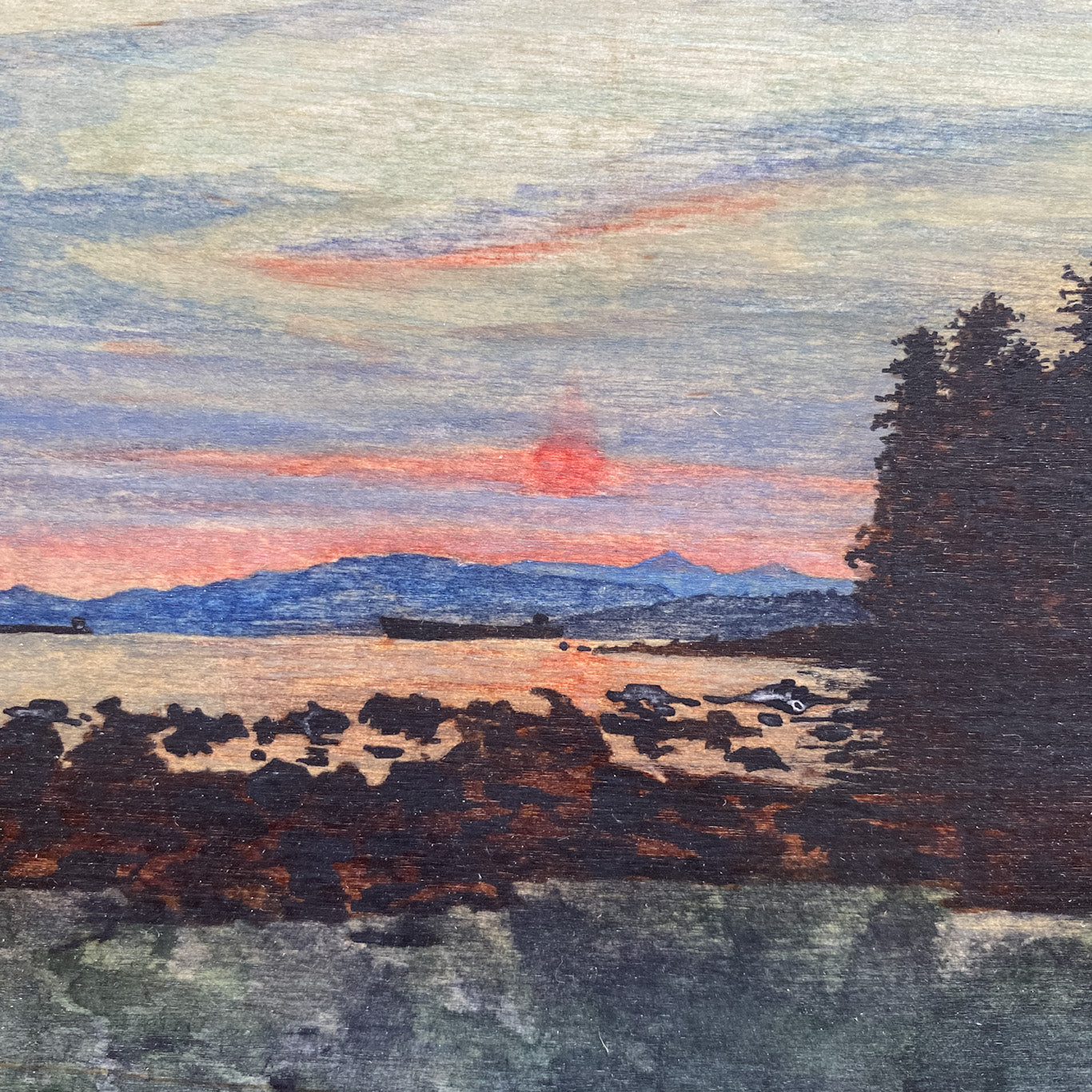 Vancouver Sunset Original Painting