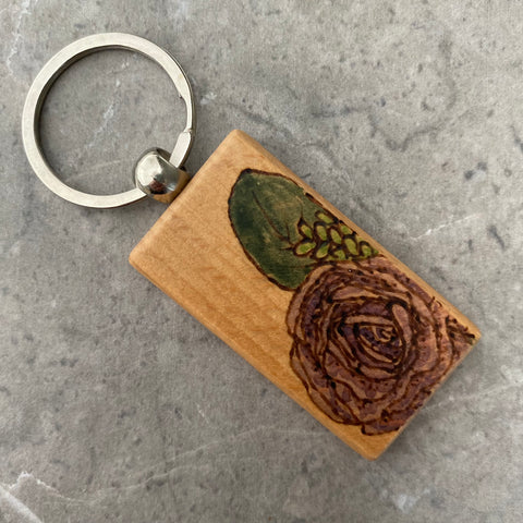 Berry Fall Floral Keychain