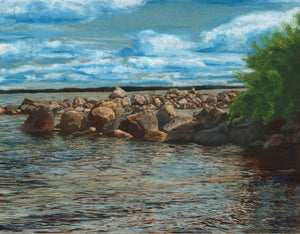 "Stony Point" Original Painting on Wood Panel